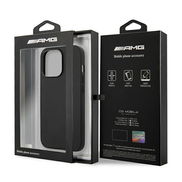 AMG AMHCP14LDOLBK iPhone 14 Pro 6,1" czarny/black hardcase Leather